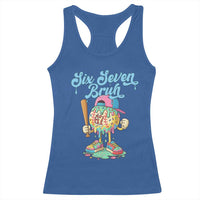 67 Bruh Meme Racerback Tank Top Ice Cream Drip Baseball Sport - Wonder Print Shop
