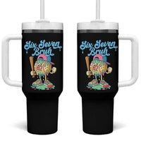 67 Bruh Meme Tumbler With Handle Ice Cream Drip Baseball Sport - Wonder Print Shop