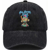 67 Bruh Meme Washed Cotton Baseball Cap Ice Cream Drip Baseball Sport