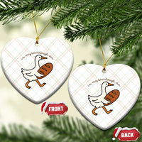 In My Sourdough Era Ceramic Ornament Funny Silly Goose Sourdough - Wonder Print Shop