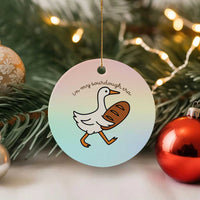 In My Sourdough Era Ceramic Ornament Funny Silly Goose Sourdough - Wonder Print Shop