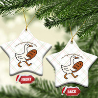 In My Sourdough Era Ceramic Ornament Funny Silly Goose Sourdough - Wonder Print Shop