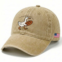 In My Sourdough Era Washed Cotton Baseball Cap Funny Silly Goose Sourdough