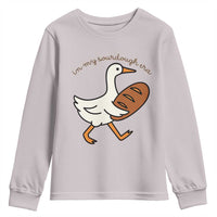 In My Sourdough Era Youth Sweatshirt Funny Silly Goose Sourdough - Wonder Print Shop