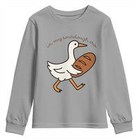 In My Sourdough Era Youth Sweatshirt Funny Silly Goose Sourdough - Wonder Print Shop