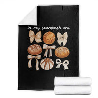 In My Sourdough Era Throw Blanket Coquette Bows Baking Bread Lover - Wonder Print Shop