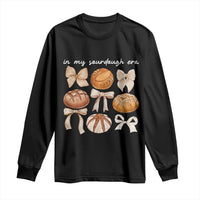 In My Sourdough Era Long Sleeve Shirt Coquette Bows Baking Bread Lover - Wonder Print Shop
