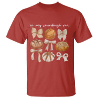 In My Sourdough Era T Shirt Coquette Bows Baking Bread Lover - Wonder Print Shop