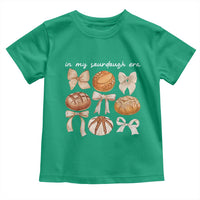 In My Sourdough Era Toddler T Shirt Coquette Bows Baking Bread Lover - Wonder Print Shop