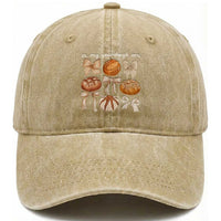 In My Sourdough Era Washed Cotton Baseball Cap Coquette Bows Baking Bread Lover