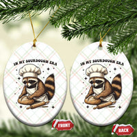 In My Sourdough Era Ceramic Ornament Funny Raccoon Baker - Wonder Print Shop