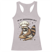 In My Sourdough Era Racerback Tank Top Funny Raccoon Baker - Wonder Print Shop