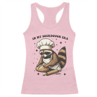 In My Sourdough Era Racerback Tank Top Funny Raccoon Baker - Wonder Print Shop