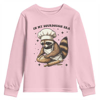 In My Sourdough Era Youth Sweatshirt Funny Raccoon Baker - Wonder Print Shop
