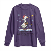 Christian Goose Long Sleeve Shirt Sorry I Am Late His Timing Not Mine - Wonder Print Shop