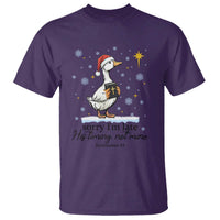 Christian Goose T Shirt Sorry I Am Late His Timing Not Mine - Wonder Print Shop