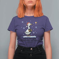 Christian Goose T Shirt For Women Sorry I Am Late His Timing Not Mine - Wonder Print Shop