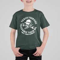 Teach Your Kids To Change Their Oil Not Their Gender T Shirt For Kid Funny Mechanic Dad Political Satire Humor - Wonder Print Shop