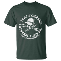 Teach Your Kids To Change Their Oil Not Their Gender T Shirt Funny Mechanic Dad Political Satire Humor - Wonder Print Shop