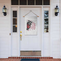 Valentine Racoon Trash Panda Garden Flag I'm Just Here For The Chocolate