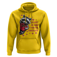 Valentine Racoon Trash Panda Hoodie I'm Just Here For The Chocolate