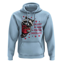 Valentine Racoon Trash Panda Hoodie I'm Just Here For The Chocolate