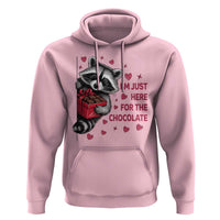 Valentine Racoon Trash Panda Hoodie I'm Just Here For The Chocolate