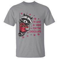 Valentine Racoon Trash Panda T Shirt I'm Just Here For The Chocolate