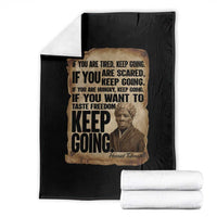 Harriet Tubman Quote Throw Blanket Black History African American