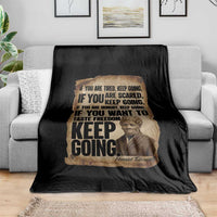 Harriet Tubman Quote Throw Blanket Black History African American