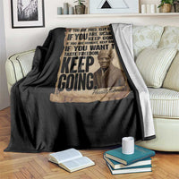 Harriet Tubman Quote Throw Blanket Black History African American