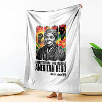 Harriet Tubman Black History Month Throw Blanket Underground Railroad American Hero History