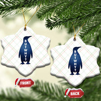 But Why Penguin Ceramic Ornament Funny Nihilist Hiking Meme