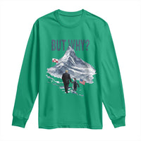 But Why Penguin Long Sleeve Shirt Head Towards The Mountains Penguin Meme