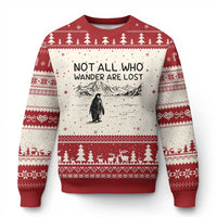 But Why Penguin Ugly Christmas Sweater Not All Who Wander Are Lost