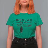 But Why Penguin T Shirt For Women Not All Who Wander Are Lost