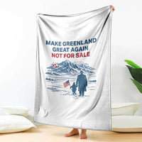 Greenland Is Not for Sale Throw Blanket Funny Nihilist Penguin Greenland Political Meme FDT