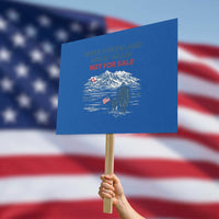 Greenland Is Not for Sale Protest Sign Funny Nihilist Penguin Greenland Political Meme FDT