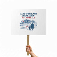 Greenland Is Not for Sale Protest Sign Funny Nihilist Penguin Greenland Political Meme FDT