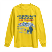Greenland Is Not for Sale Long Sleeve Shirt Funny Nihilist Penguin Greenland Political Meme FDT