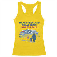 Greenland Is Not for Sale Racerback Tank Top Funny Nihilist Penguin Greenland Political Meme FDT