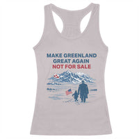 Greenland Is Not for Sale Racerback Tank Top Funny Nihilist Penguin Greenland Political Meme FDT