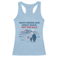 Greenland Is Not for Sale Racerback Tank Top Funny Nihilist Penguin Greenland Political Meme FDT