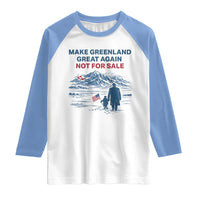 Greenland Is Not for Sale Raglan Shirt Funny Nihilist Penguin Greenland Political Meme FDT