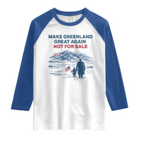 Greenland Is Not for Sale Raglan Shirt Funny Nihilist Penguin Greenland Political Meme FDT