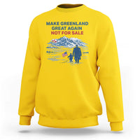 Greenland Is Not for Sale Sweatshirt Funny Nihilist Penguin Greenland Political Meme FDT