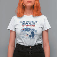 Greenland Is Not for Sale T Shirt For Women Funny Nihilist Penguin Greenland Political Meme FDT