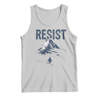Funny Penguin Protest Tank Top Resist Penguin Mountain Hiking Meme