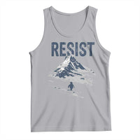 Funny Penguin Protest Tank Top Resist Penguin Mountain Hiking Meme