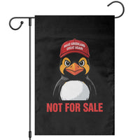 Greenland Is Not for Sale Garden Flag Funny Nihilist Penguin FDT Political Meme